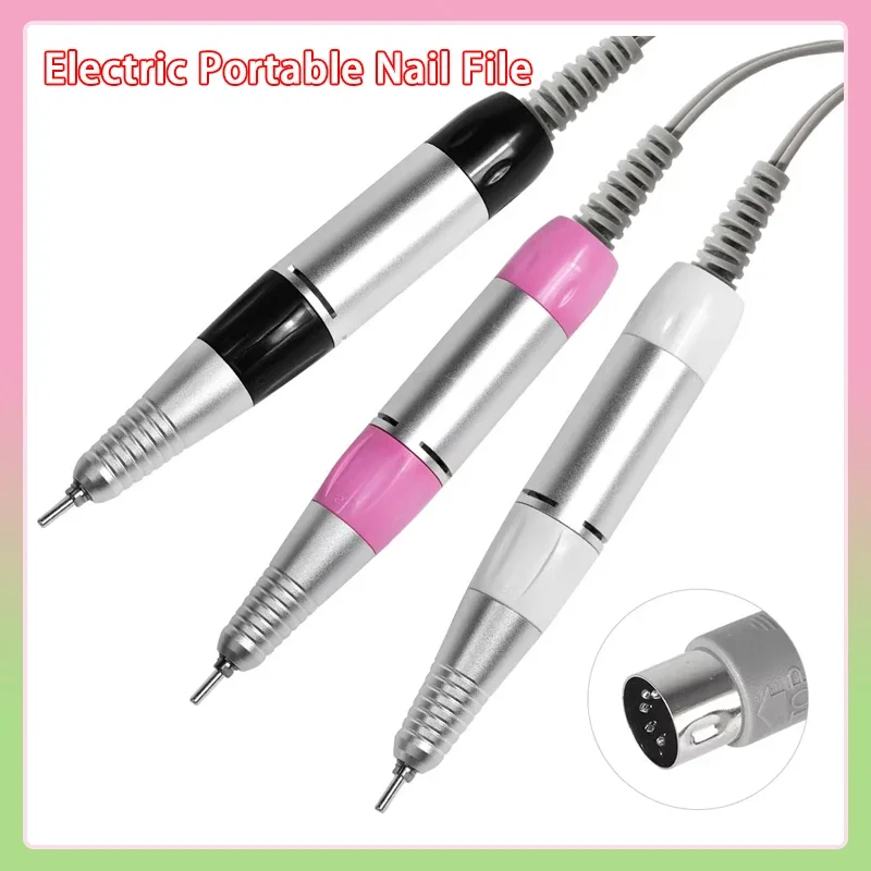 35000rpm 5핀 전기 네일 드릴 머신 핸들 핸드피스 페디큐어 교체용 펜 매니큐어 뷰티 도구 ABE 액세서리