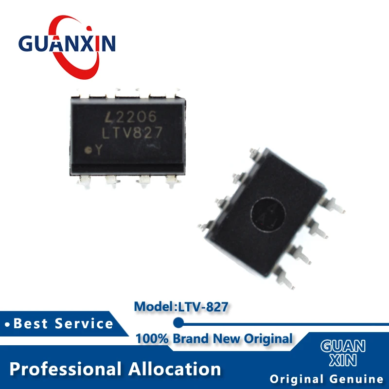 

100% New LTV-827 DIP-8 Marking LTV827