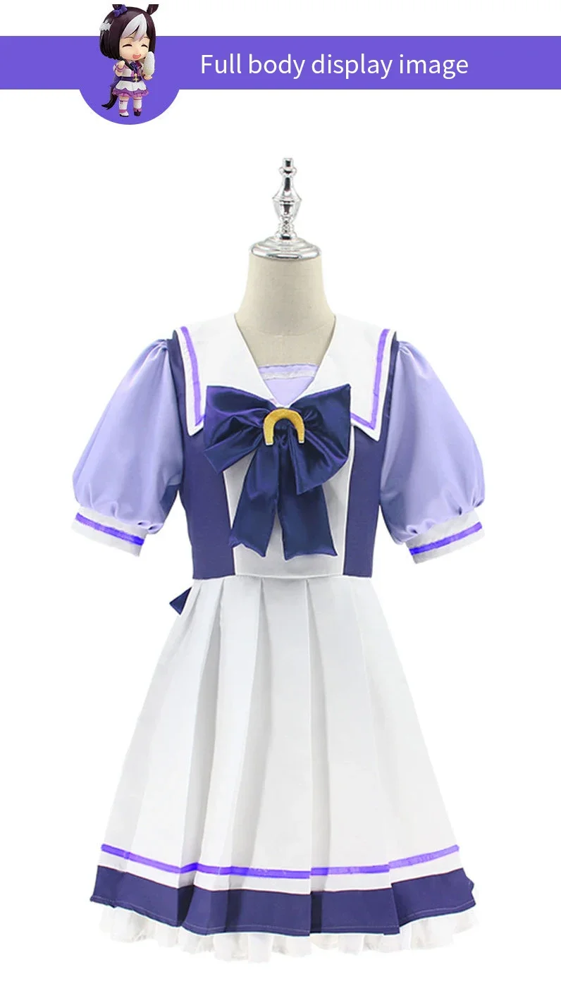 Anime Uma Musume Pretty Derby 코스프레 의상 Toukai Teiou 학교 유니폼 골드 선박 특별 주간 코스프레 로리타 선원 2025
