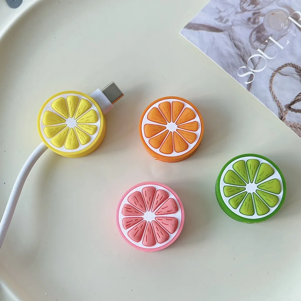3D Cartoon Cute Data Line Head Protection Cover For iPhone Samsung General Charger Cable Protector Case DIY Accessories Gifts