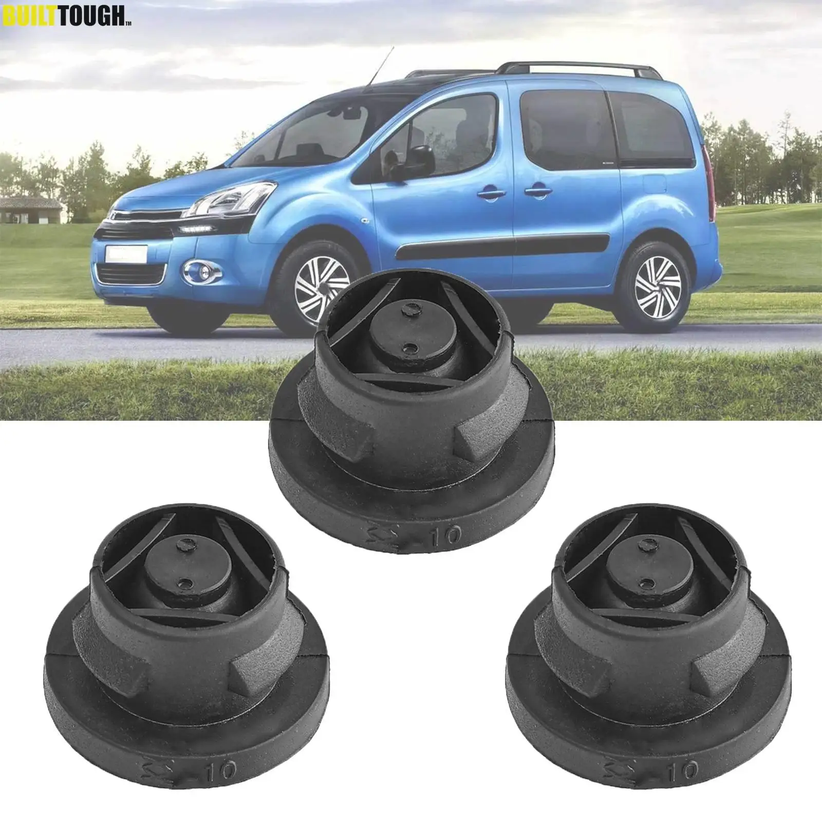 3 PCS for Citroen C2 C3 C4 Berlingo Xsara Picasso 1.6HDI Air Filter Box Rubber washer Grommet Insertion Eyelet Elements 1422A3