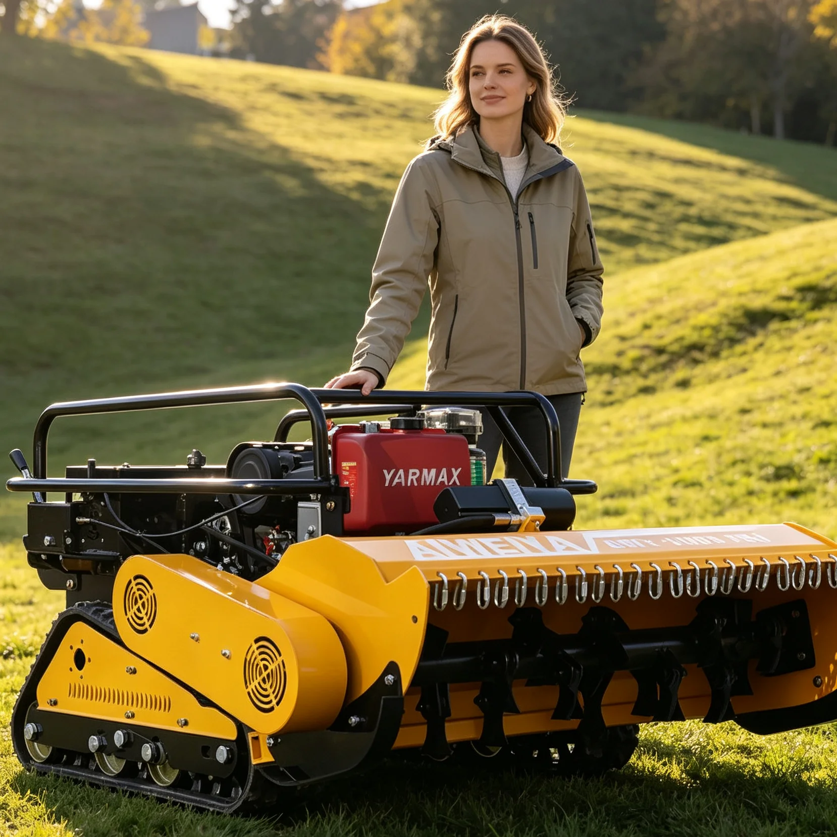 Customized Two Stroke Petrol Lawn Mower Lightweight Petrol Lawn Mower For Small Yard Grass Cut