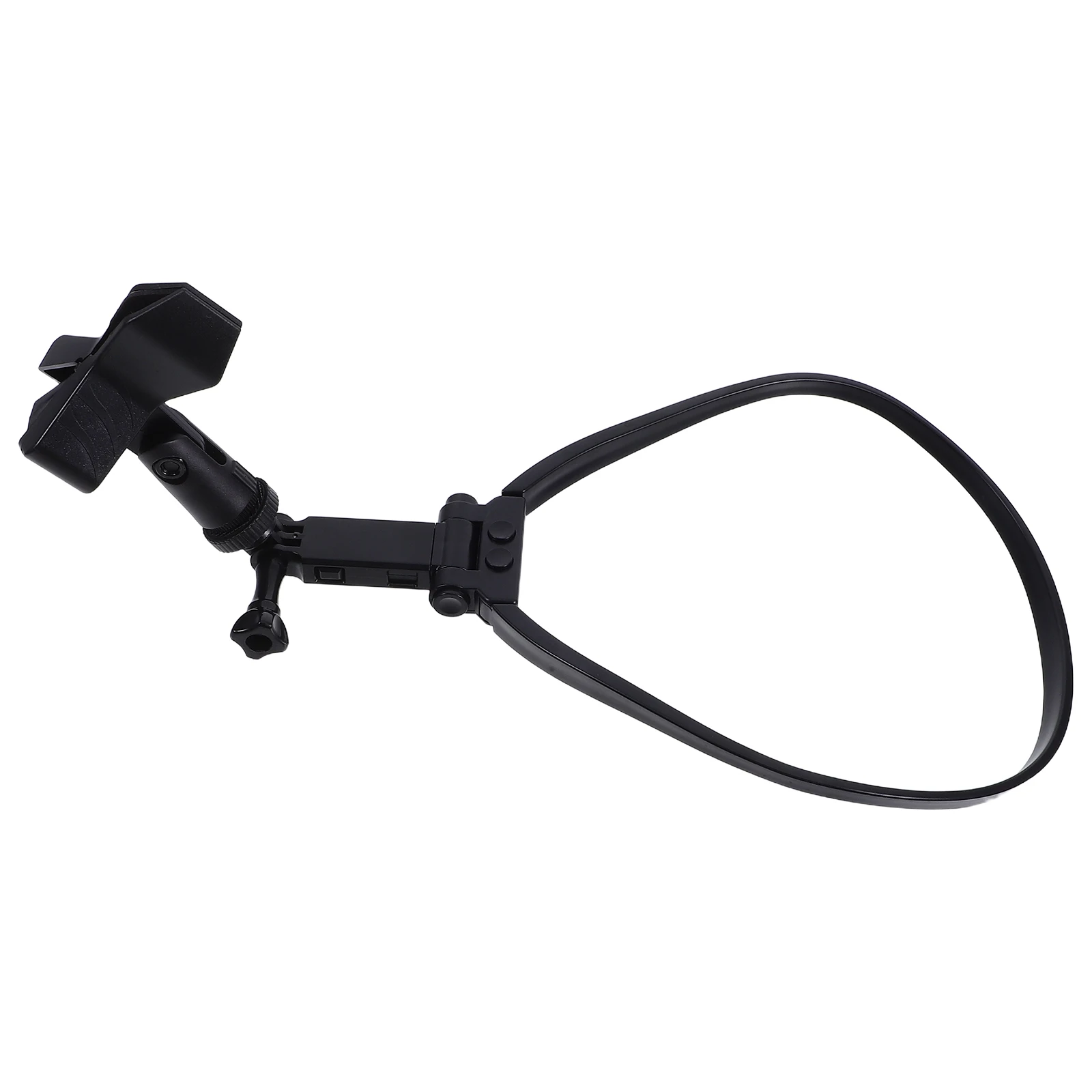 

Handsfree Neck Hanging Microphone Holder Adjustable Mic Stand For Singers Guitarists Magicians Outdoor Live Streaming