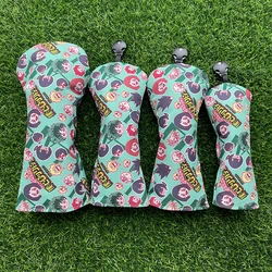 Cartoon animation Golf Club #1 #3 #5 Wood Headcovers Driver Fairway Woods Cover canvas High quality Putter Head Covers
