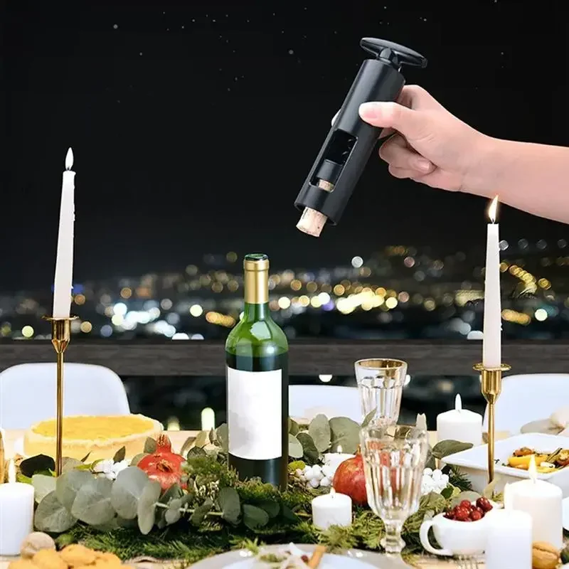 Electric Wine Opener Rechargeable Automatic Corkscrew Creative Wine Bottle Opener with USB Charging Cable Suit for Home Use