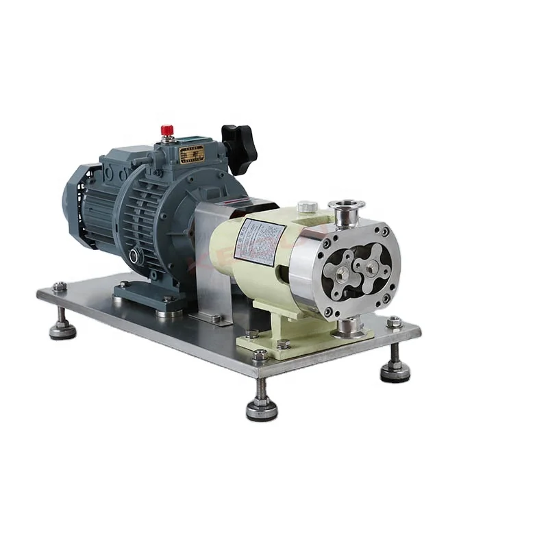 High Precision Factory Direct Supply SS304 316L Rotary Meat Transport Displacement Lobe Pump