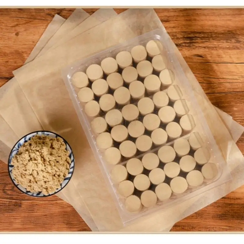 50:1 الذهب الخالص Moxa عصا إطالة سماكة عشب صيني الكى ميريديان العلاج الحراري الموقد 54 قطعة 2.0*3.3 سنتيمتر