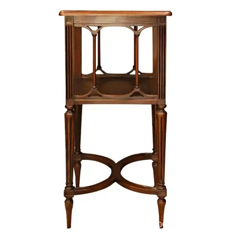 Entrance cabinet Square table Storage decorative cabinet French flower rack Shelf Medieval marble side table