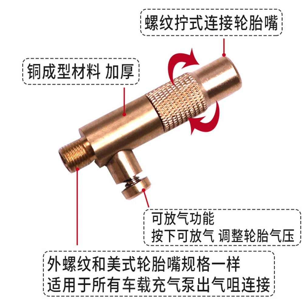 Pump tip with wheel valve, adapter fitting, quick release pump tip, nozzle clamp