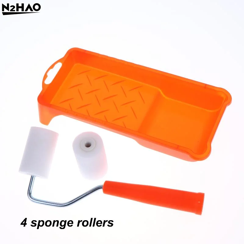 2 Inch Foam Paint Roller Kit 6Pcs Small Rollers and Tray Liner for Art Projects Furniture Varnishing Interior Walls view 5