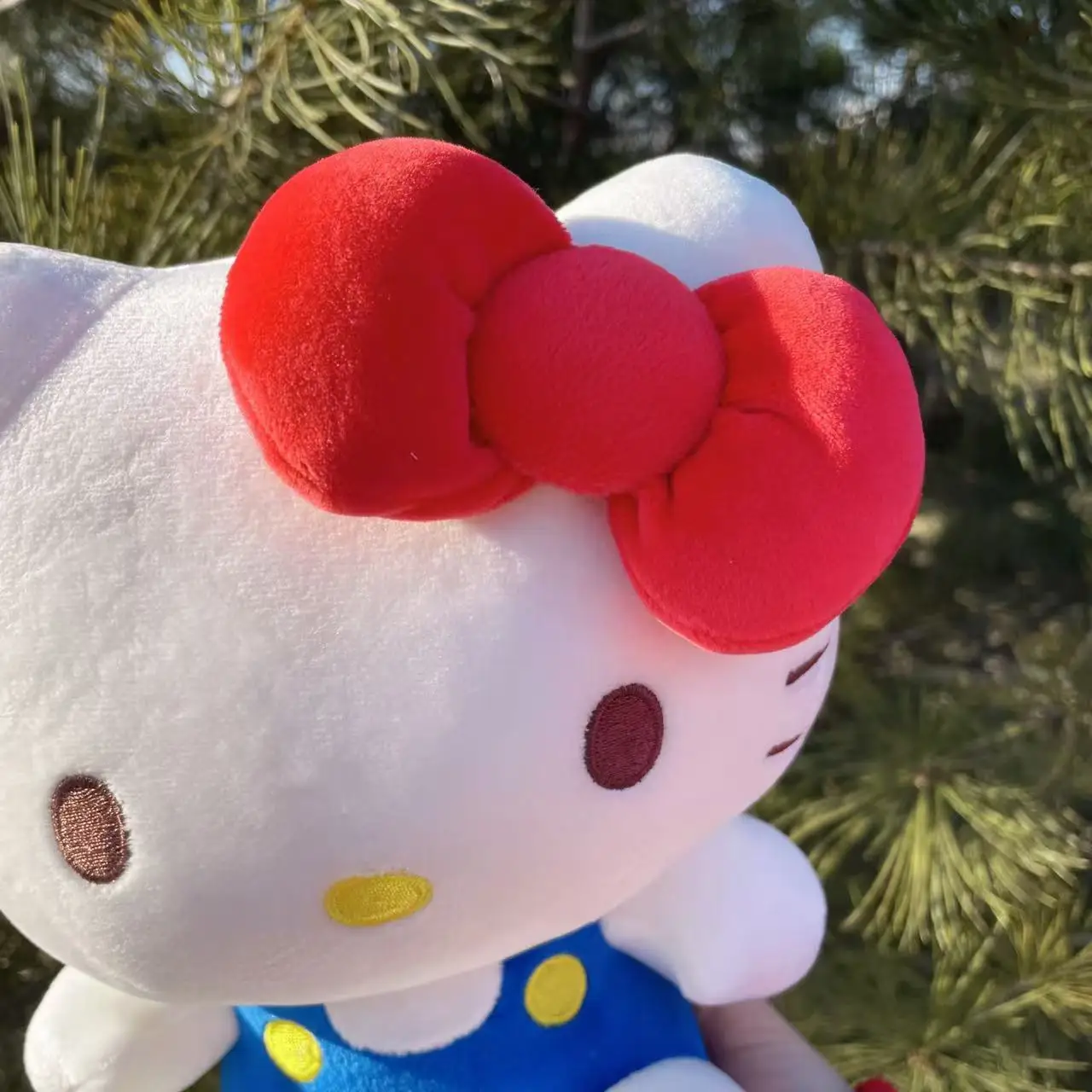 คลาสสิกสีฟ้าHello Kittyตุ๊กตาพวงกุญแจตุ๊กตาตุ๊กตาสัตว์ตุ๊กตาของเล่นเด็กกระเป๋าเป้สะพายหลังHangingsของขวัญวันเกิดคริสต์มาส