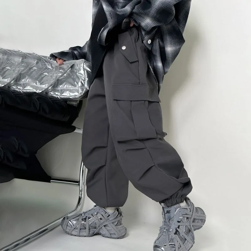 2025 Winter New Fleece-Lined Quick-Drying Cargo Pants for Toddler & Big Kid - Cotton Blend Stretchy Warm Outdoor Play Pants