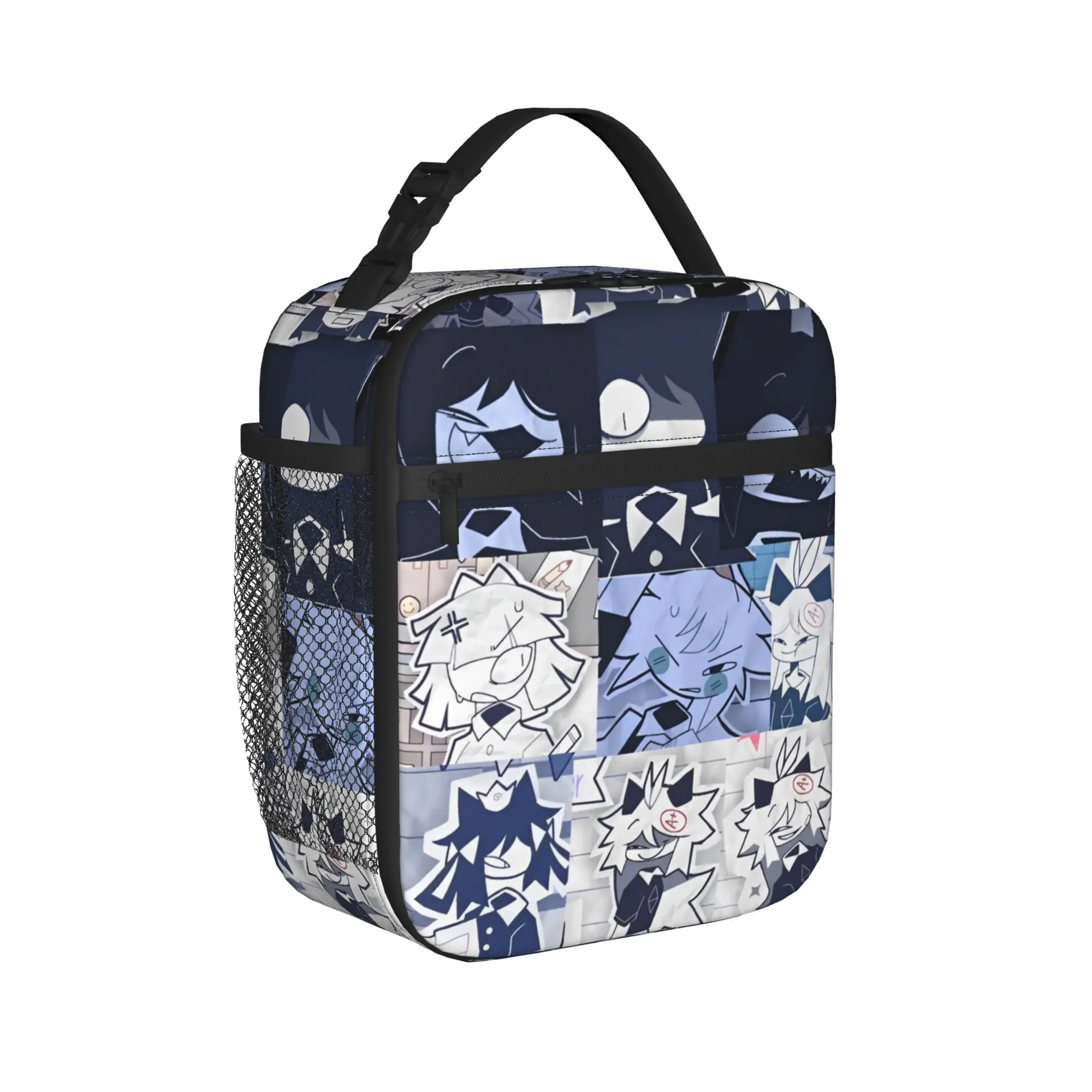 Miss Circle Anime Insulated Lunch Bags High Capacity Fundamental Paper Education Meal Container Thermal Bag Lunch Box Tote