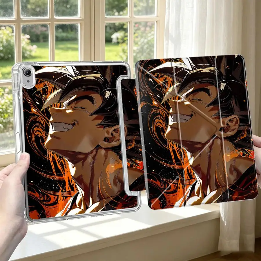 With Pen Slot Cover Tablet Case For Samsung Galaxy Tab A9 Plus S10 Lite A11 S9 Plus S7 FE A8 S8 Dragon Ball Cool Super Saiyan
