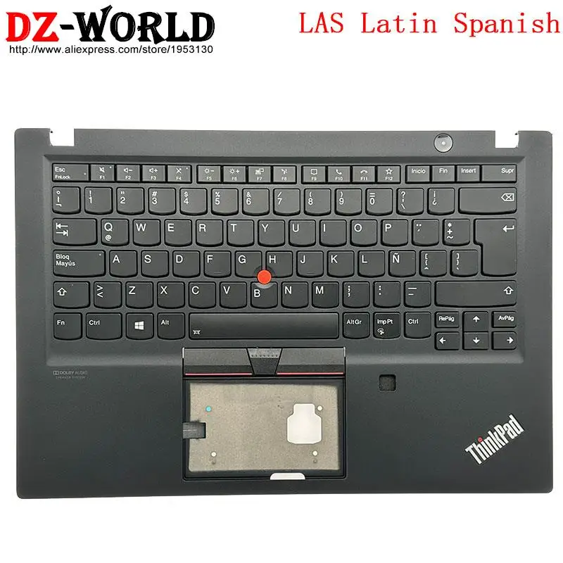 Latin Espanha Backlit Teclado com Escudo Palmrest Case Superior para Lenovo Thinkpad T14s Gen1 T490s T495s Portátil c Capa 5m10z41412
