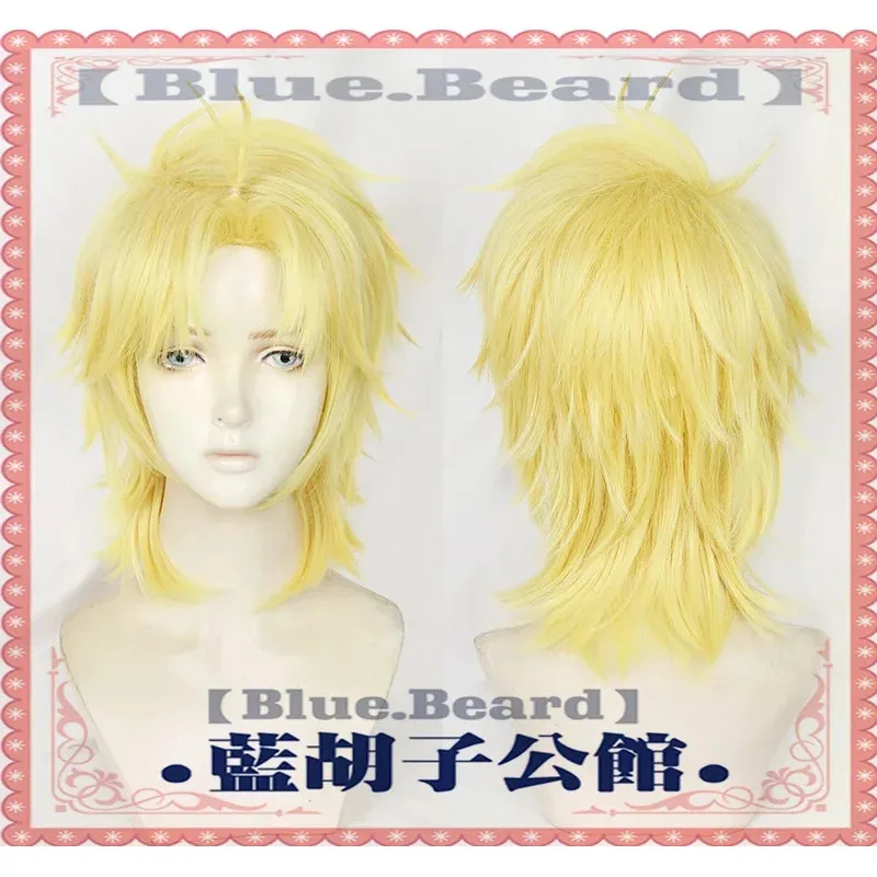 111 www جوجو مغامرة غريبة يونغ ديو براندو شقراء تأثيري مقاومة للحرارة الشعر الاصطناعية حفلة الهالوين كرنفال الحرة ث