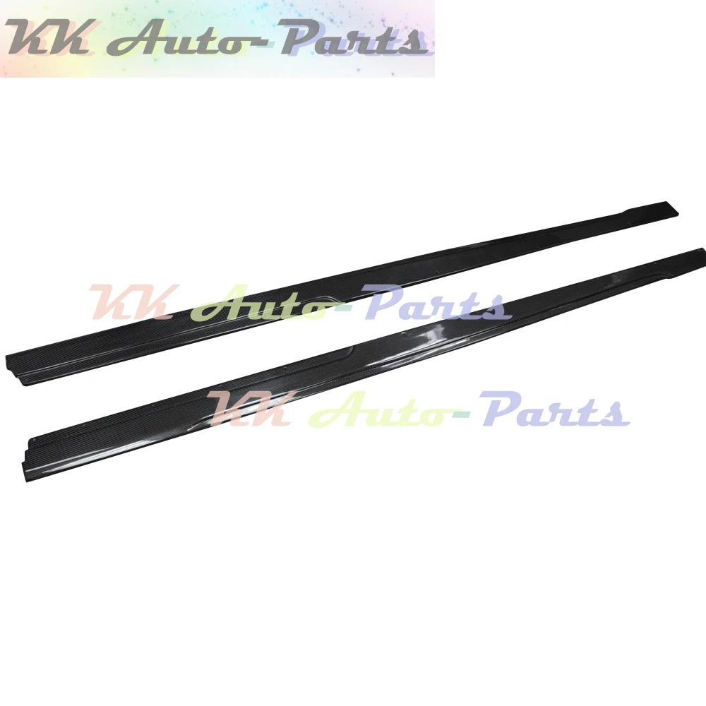 Real Carbon Fiber Side Skirts Extensions Apron Lip For BMW F80 F82 F83 M3 M4 2014-2019