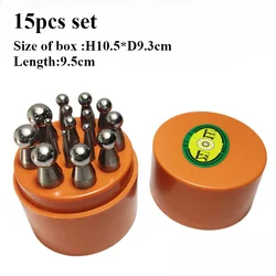 Newest 15/17PCS Dapping Doming Punch Dapping Block Ring Bead Jewelry Forming Tool