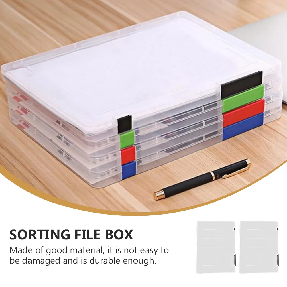 2 шт., ящик для хранения файлов журналов, органайзер для документов, контейнер для бумаги, пластиковый держатель для файлов, чехол для менеджера, портативный черный