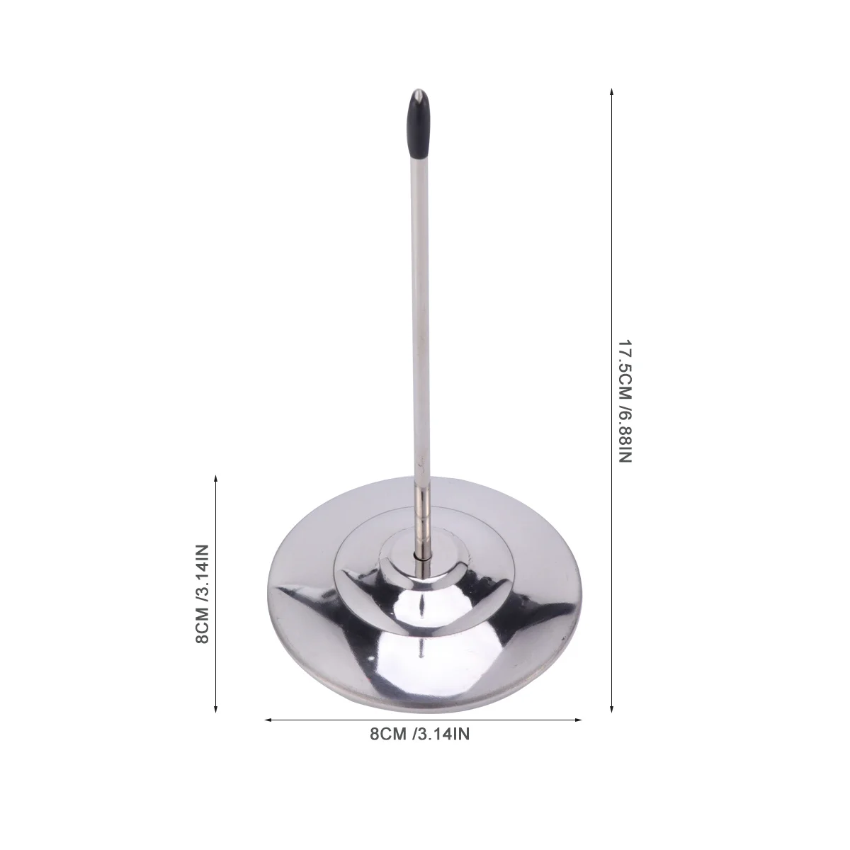 Restaurant Receipt Holder Stainless Steel Check Spindle Base Office Invoice Bill Fork Desktop Paper Memo Holder
