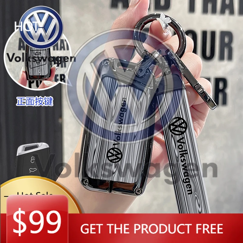 

Чехол-держатель для смарт-ключа Volkswagen VW с узором Weeden для VW Volkswagen Passat CC B6 B7 B8 Arteon Magotan