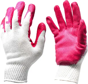 قفازات سلامة العمل المطاطية المطاطية المقاومة للانزلاق، قفازات الحديقة (300 زوجًا)