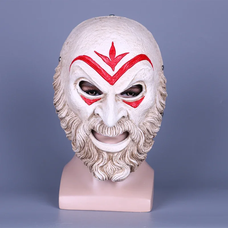 Game Assassin Ezio Creeds Odyssey Hierarch Mask Resin Cosplay Accessories Halloween Props Prom Party Resin Mask Gift