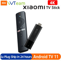 Xiaomi Mi TV Stick 4K Android TV 11 HDR Quad Core 2GB RAM 8GB ROM Netflix Wifi Google Assistant Bluetooth 5.0 Smart TV Dongle