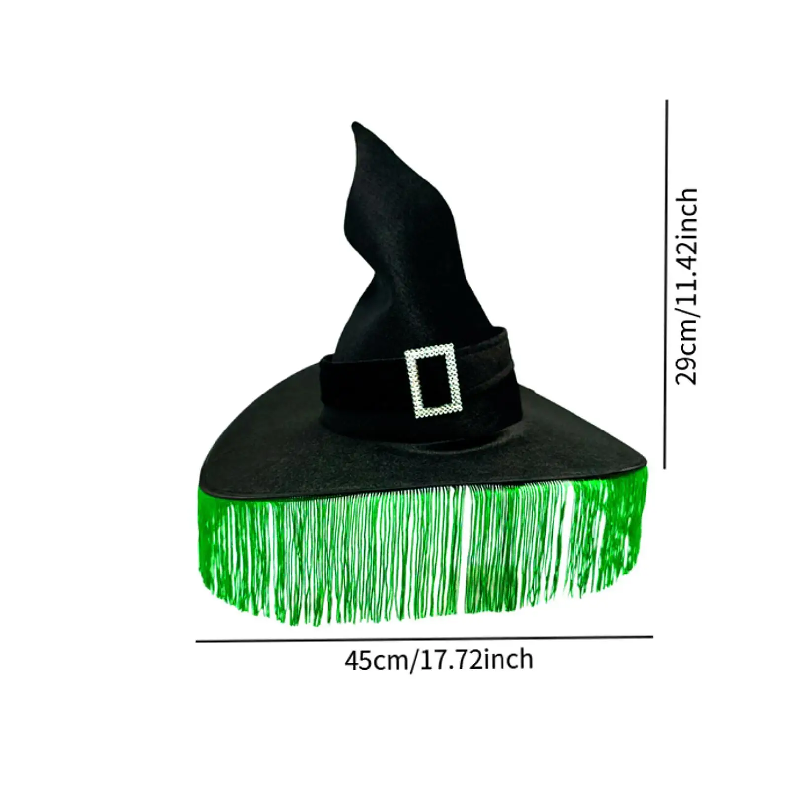 Vrouwen Halloween Heksenhoed Lichtgewicht Ruches Kostuumaccessoires voor Feestartikelen