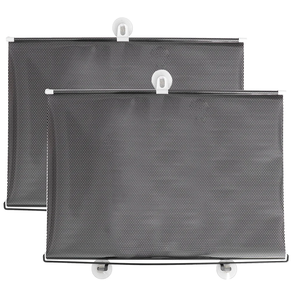 

2Pcs Suction Cup Sunshade Curtain Balcony Non-Perforated Adjustable Privacy Blackout Window Shade Sun Protection Block