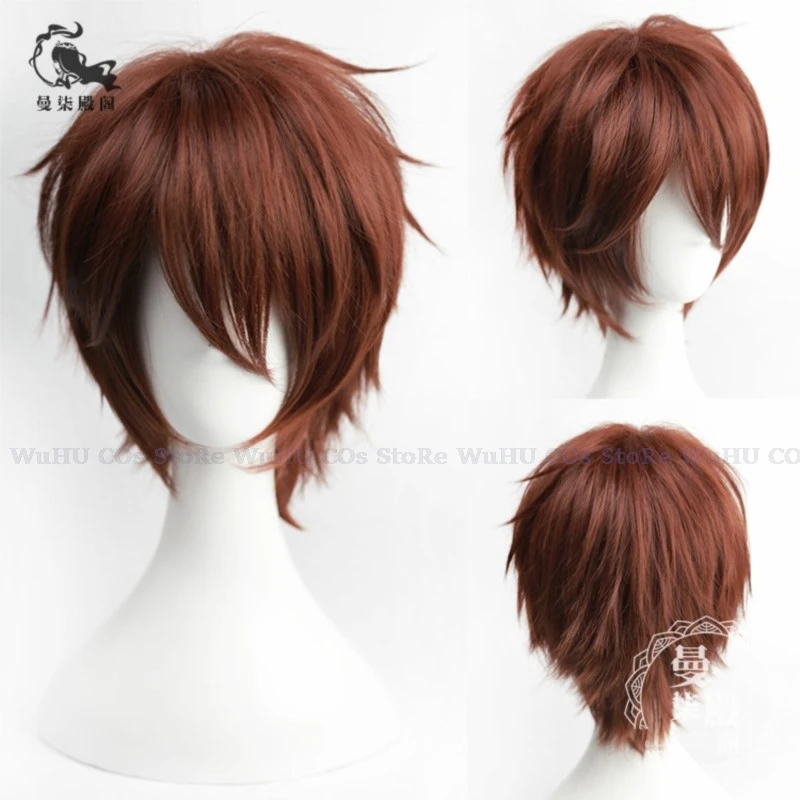 Ensemble Stars Cosplay Wig para Homem, Narukami Arashi, Morisawa Chiaki, Nagumo Tetora, Ogami Koga, Halloween Party