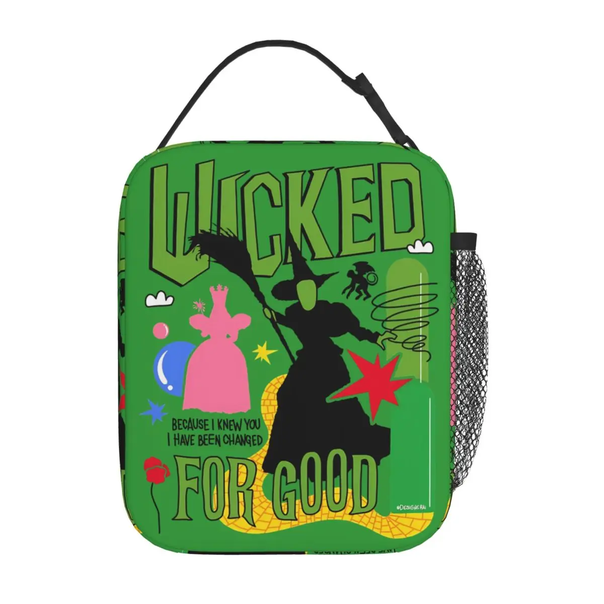 Wicked For Good Insulated Lunch Bags High Capacity Lunch Container Cooler Bag Tote Lunch Box College Outdoor Food Storage Bags