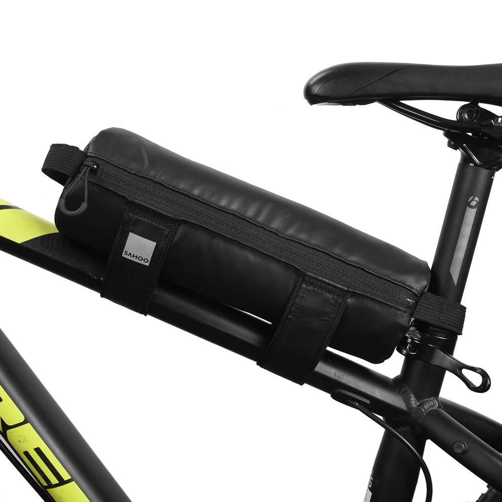 SAHOO Bike Handlebar Bag Cycling Top Tube Bag Bike Bicycle Front Frame Bag Cycling Strap-on Storage Bag Cycling Accessories