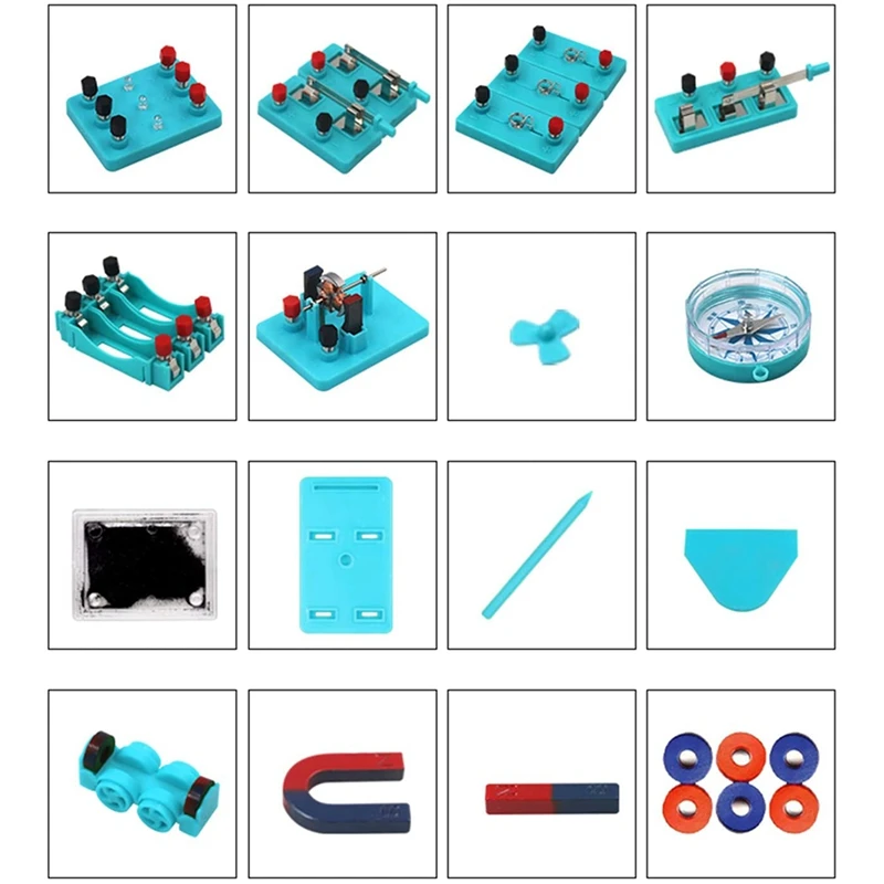 Kinderen Elektriciteitscircuit Leren Kit Physics Experiment Kit Basis Educatieve Abs Elektriciteit Magnetisme Leren