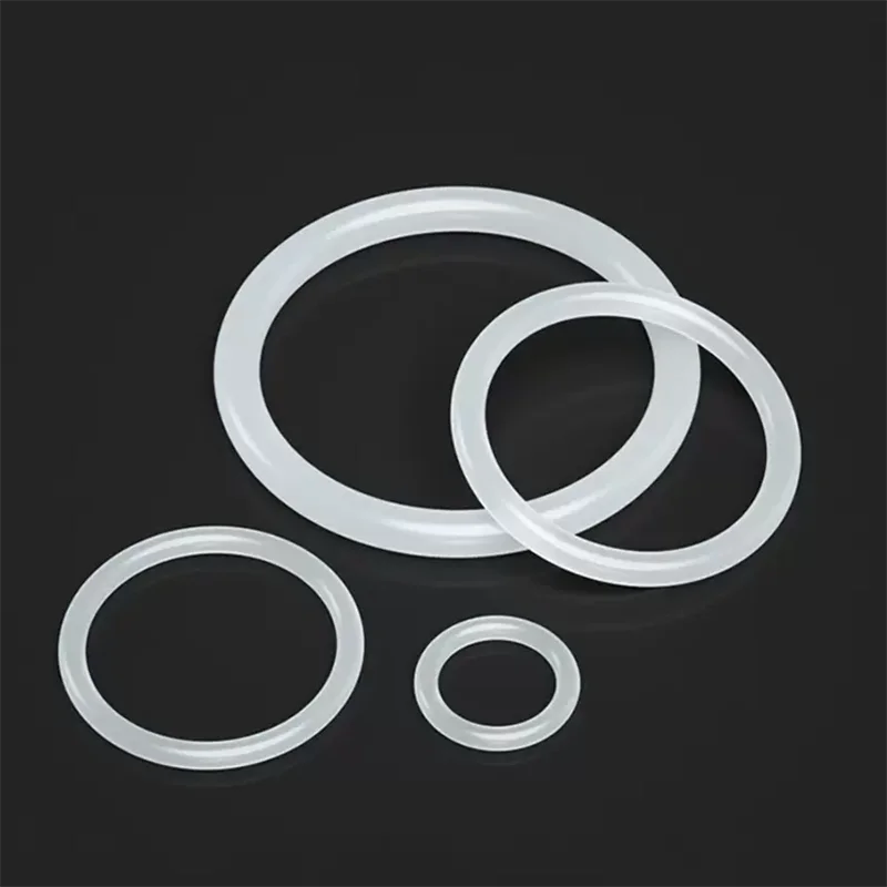 CS 5mm VMQ White Silicone Sealing Ring  OD25-100mm Food Grade Rubber Insulate Shape Seal O-ring Silicone Rings