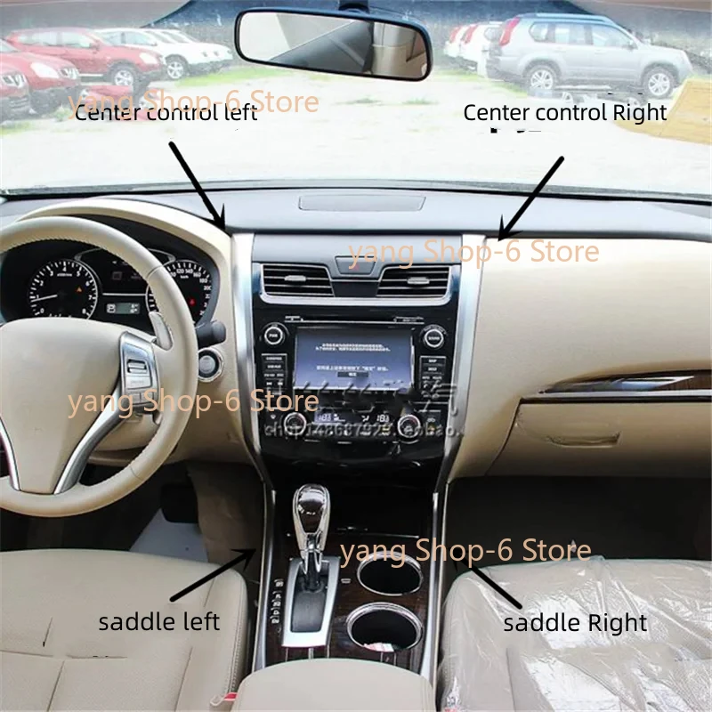 

For NISSAN 2013-2018 ALTIMA Central Control Panel Air Vent Silver Trim Central Channel Decorative Strip
