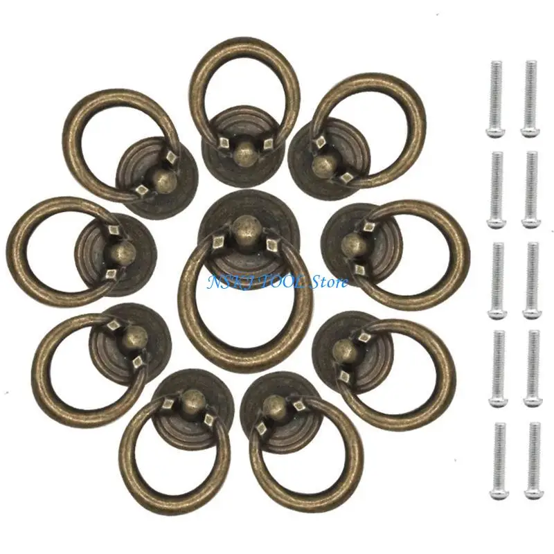 

L8RC Retro Cabinet Knobs Dresser Pulls for Drawers Kitchen Bathroom Cabinet Office