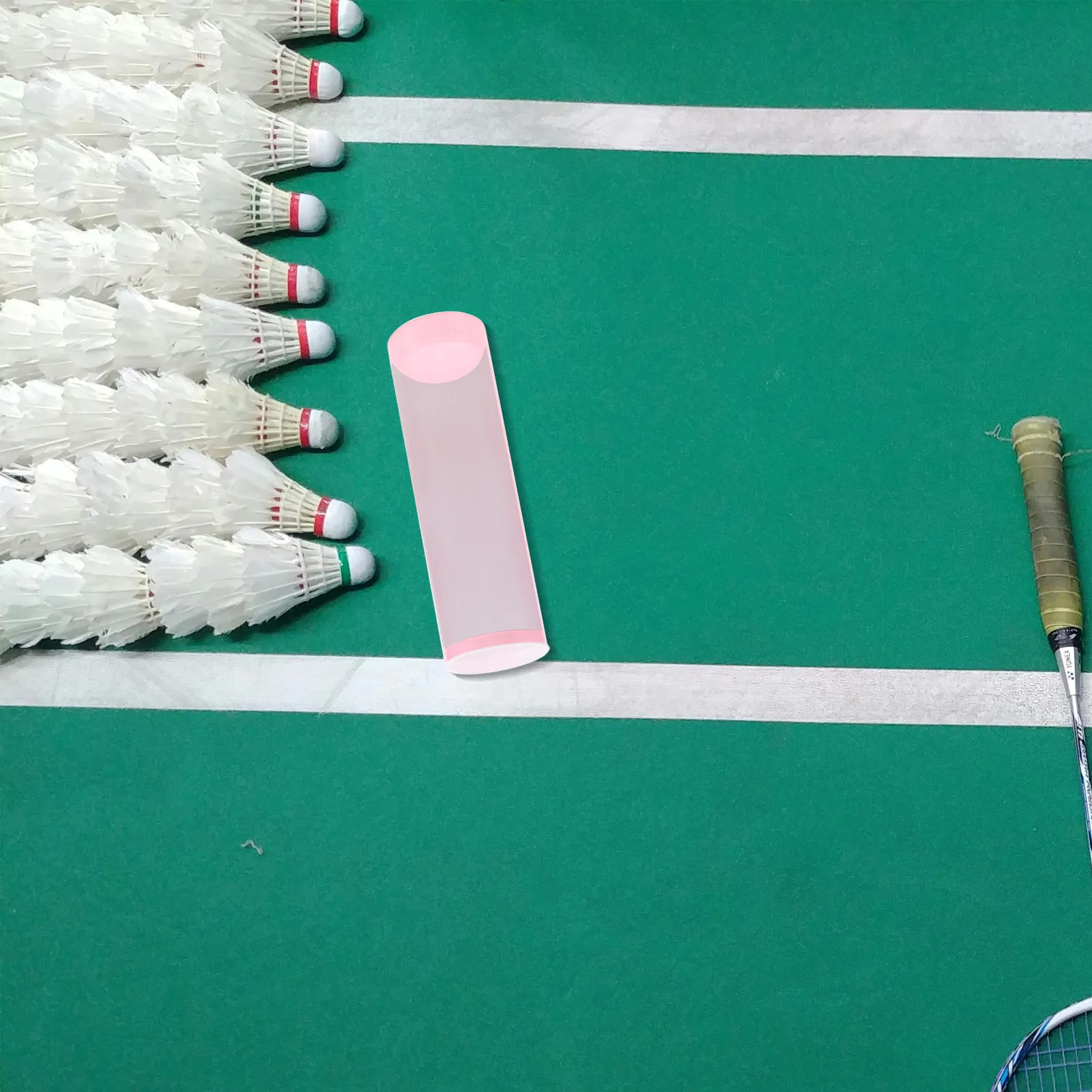 

Портативный прозрачный контейнер для бадминтонных воланов, вместительный ящик для хранения воланов с крышкой, держатель для спортивных мячей, для путешествий на открытом воздухе