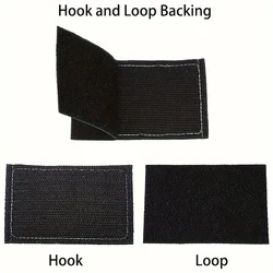 Parche táctico militar de velcro con gancho y bucle para MOLLE