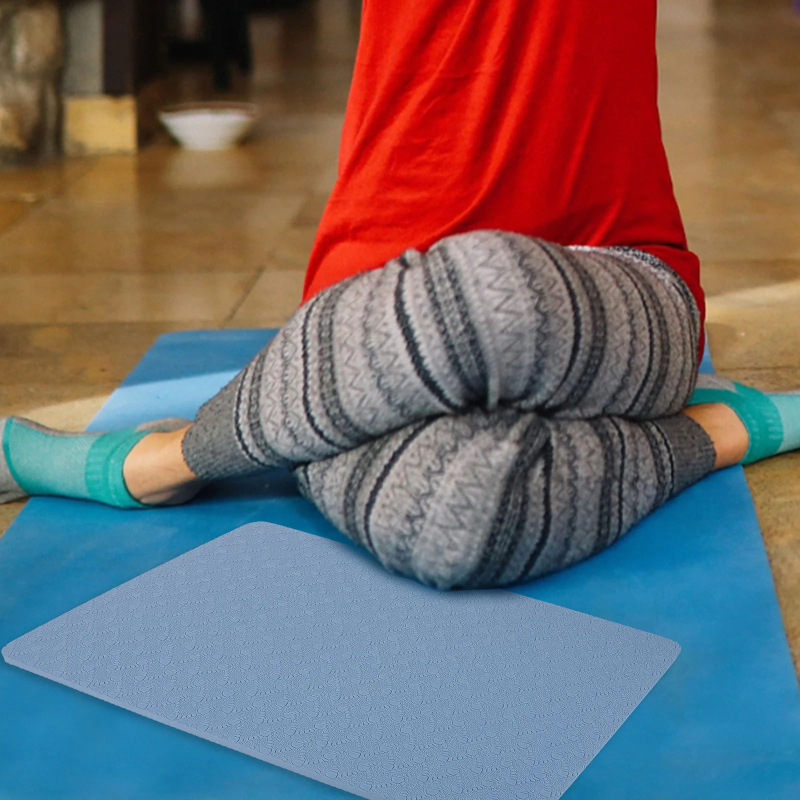 زوج واحد من وسادة الركبة اليوغا الخفيفة - وسادة مضادة للانزلاق لليوجا واللياقة البدنية والتدريب على التوازن وحماية الركبة الرياضية #5