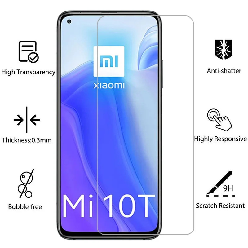 protective tempered glass for xiaomi mi 9t 10t pro lite 5g screen protector on 9 10 t t9 t10 9tpro 10tpro 10tlite film xiomi - view 2