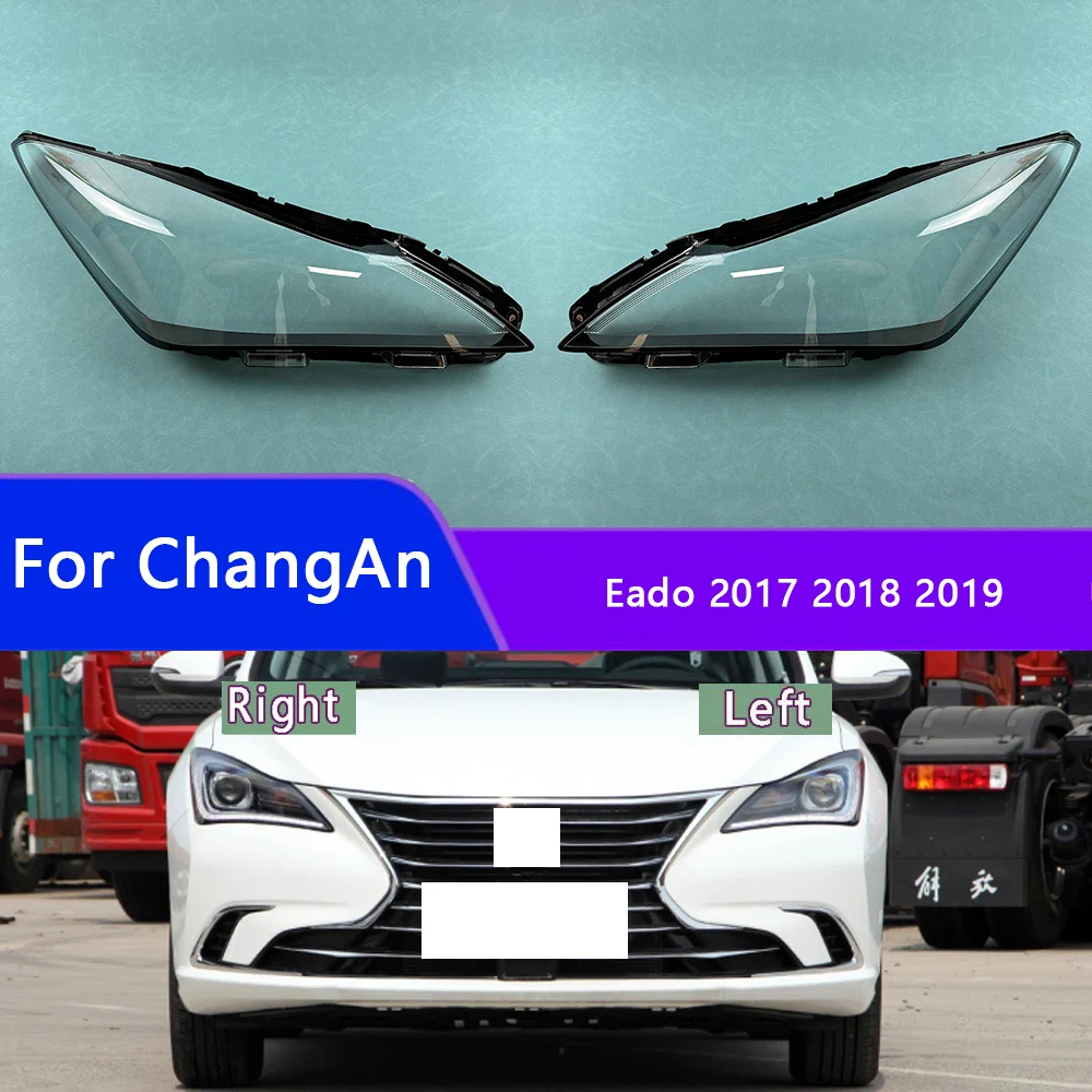 

For ChangAn Eado 2017 2018 2019 Headlight Cover Transparent Lampshade Headlamp Shell Plexiglass Replace Original Lens