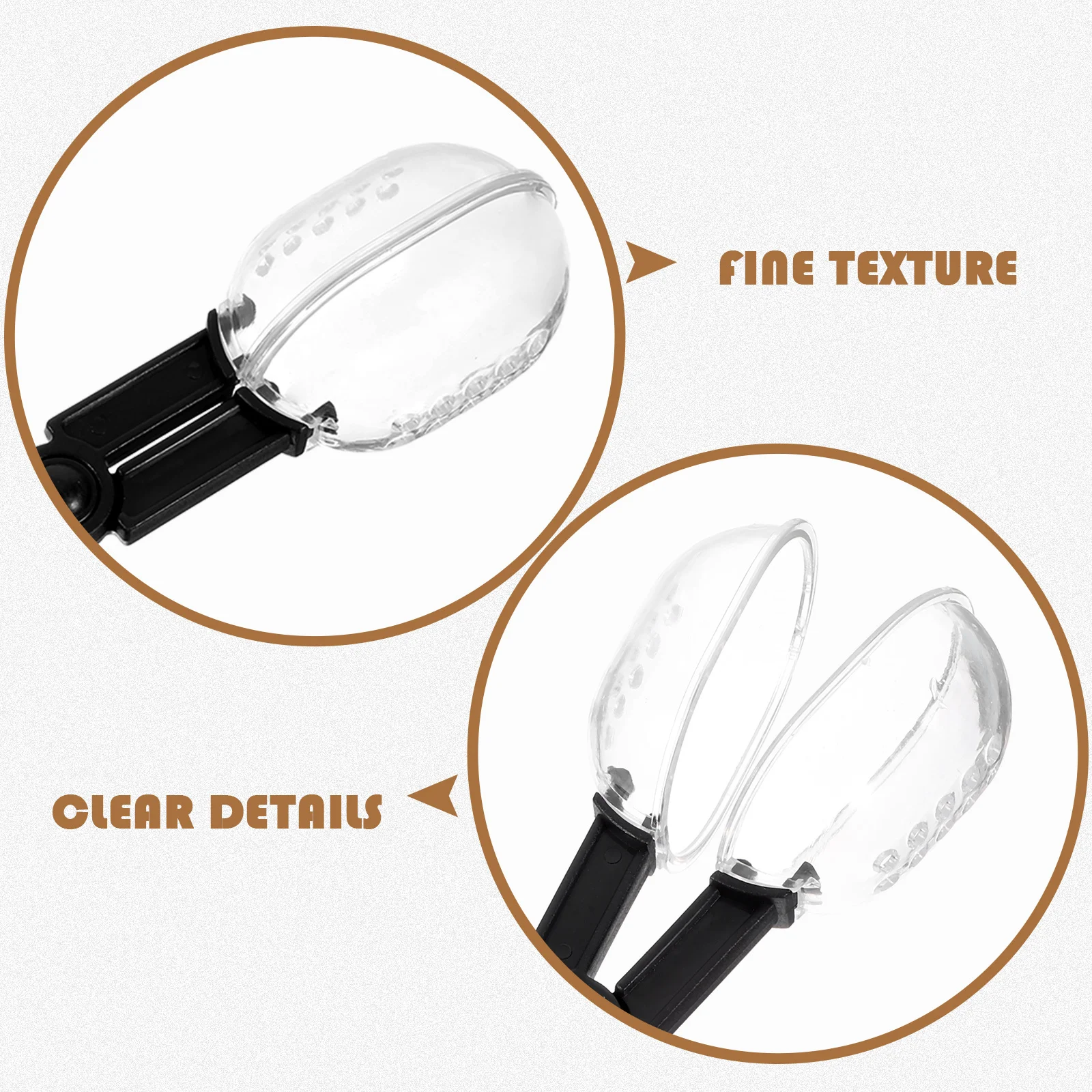 

3Pcs Strong Plastic Hamster Poop Scoop Easy Storage Portable Handle Reptile Safe Multi-Use Picker Aquarium Plants