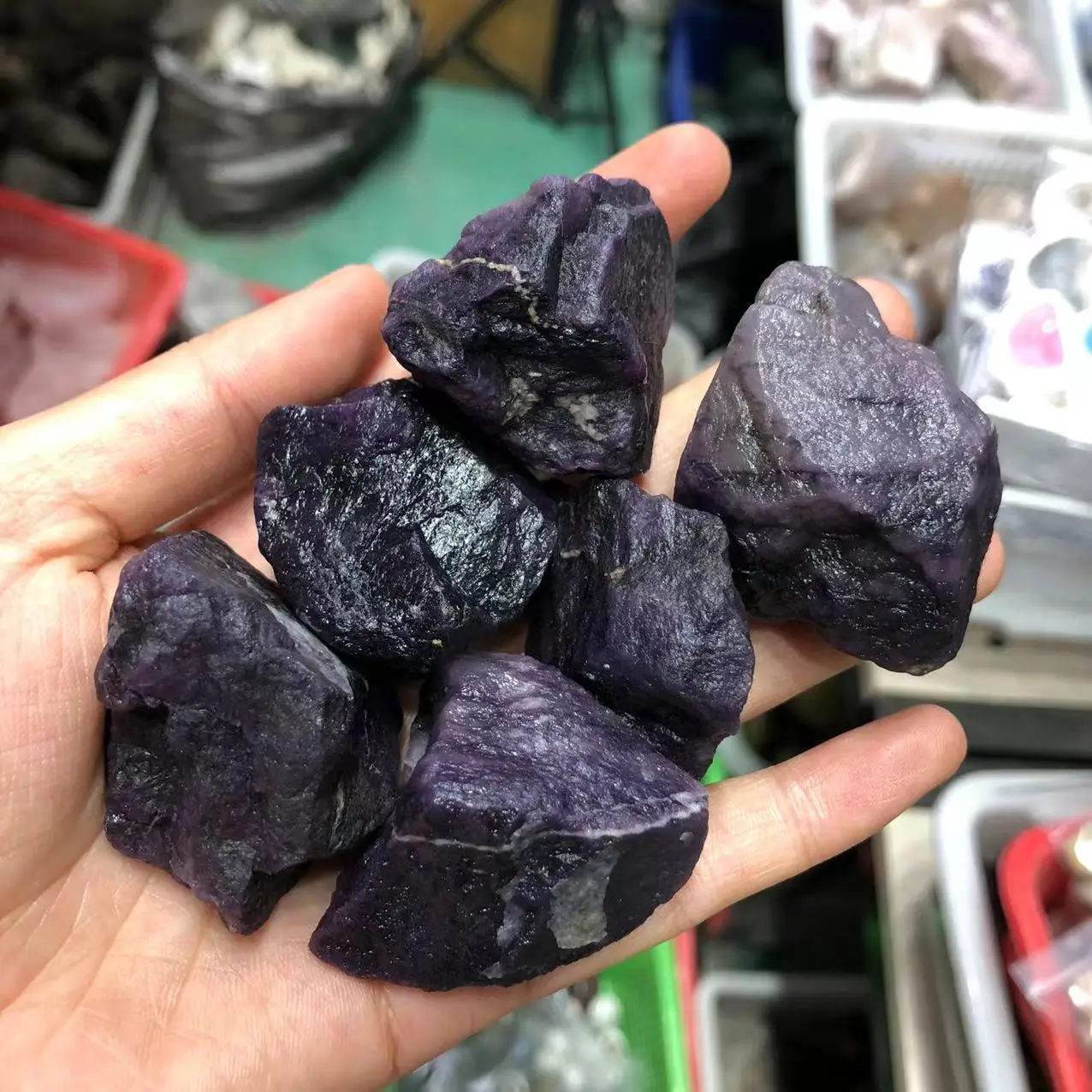 Sugilite Rough Stones Natural Quartz Crystal Purple Gems Rare Mineral Specimens Healing Reiki Decoration