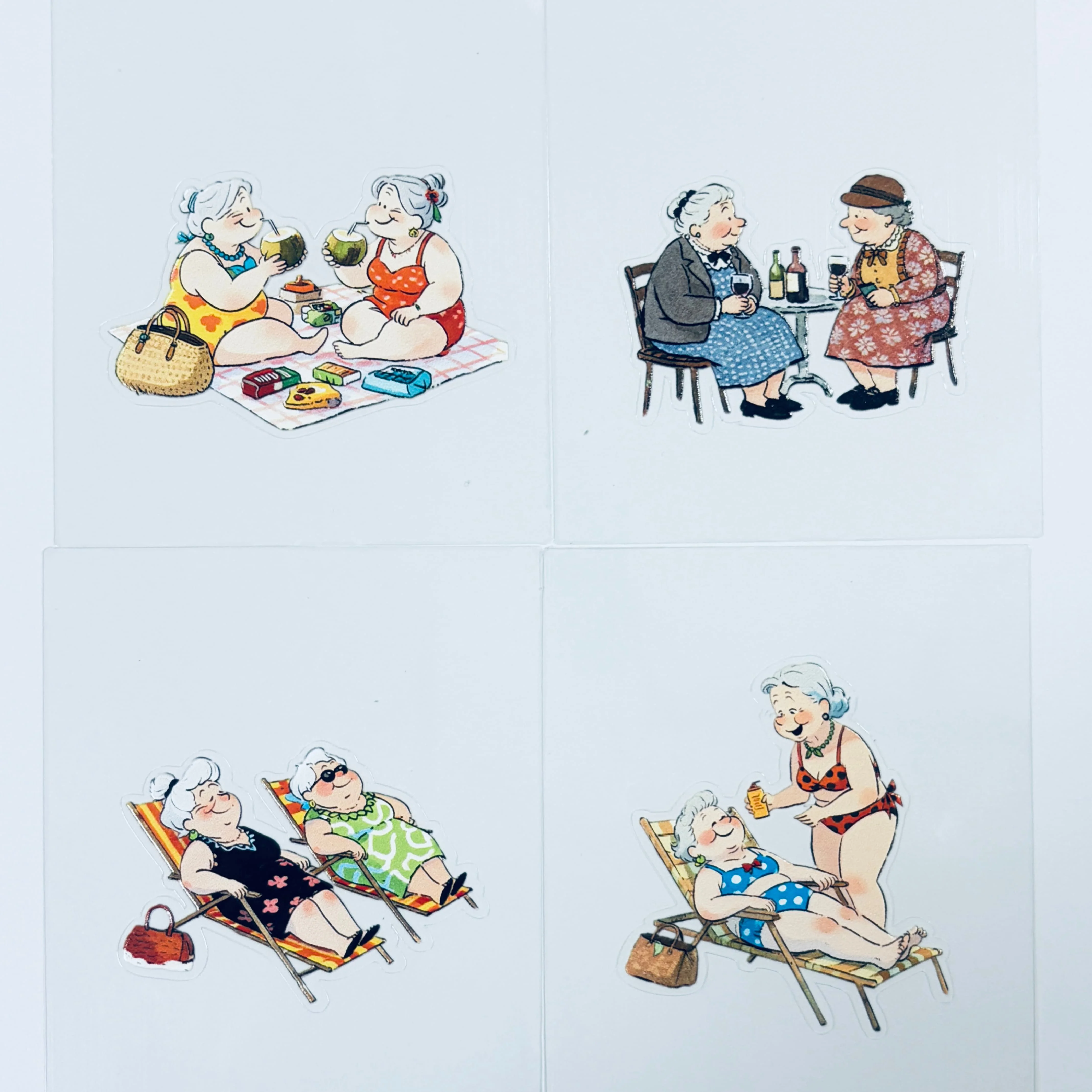 9.28 15 Styles, Stickers DIY PET Couples, Families, Girlfriends, Mobile Phone Back Card Collage