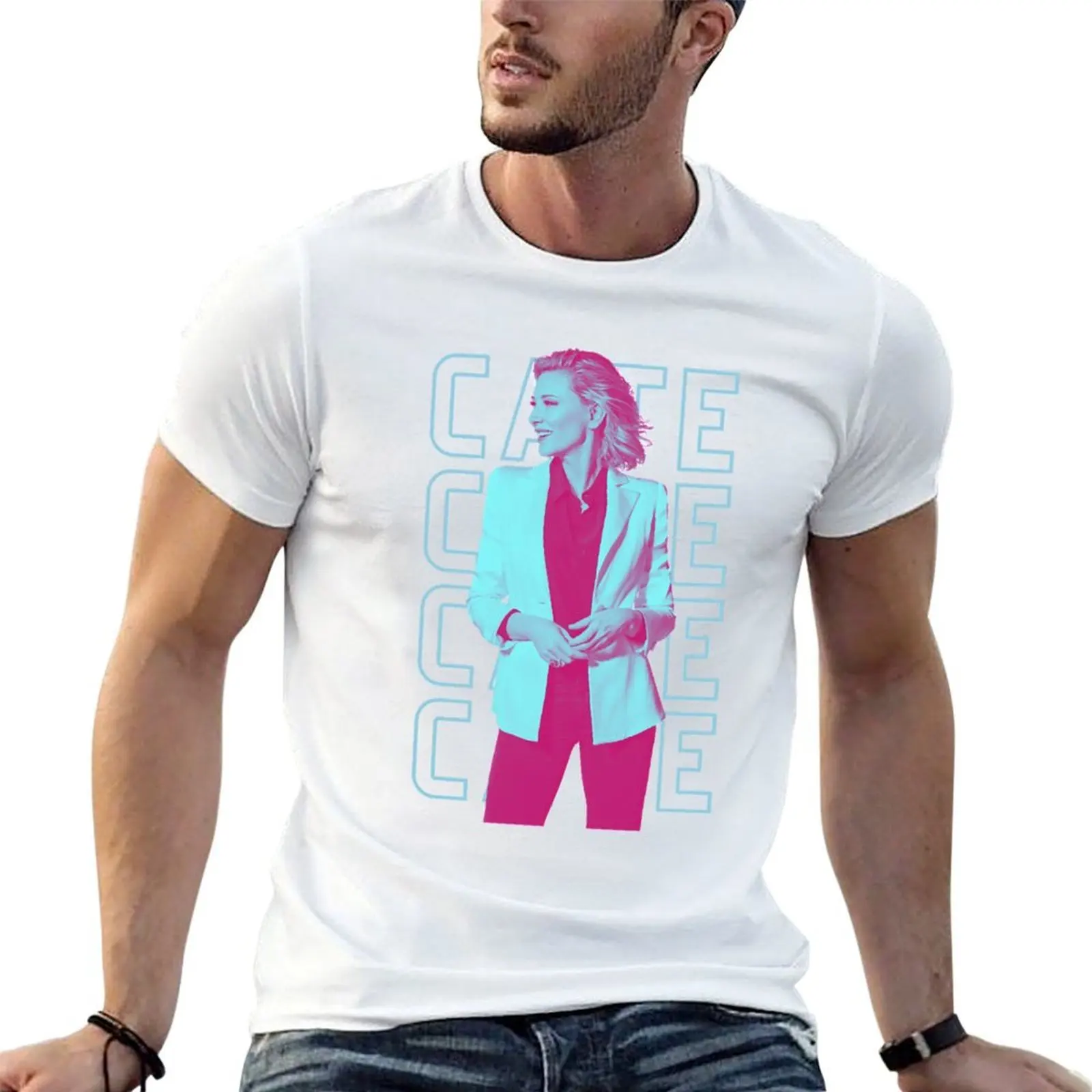 Vintage Photograp Cate Graphic For Fan T-Shirt aesthetic clothes Clothing men tshirt