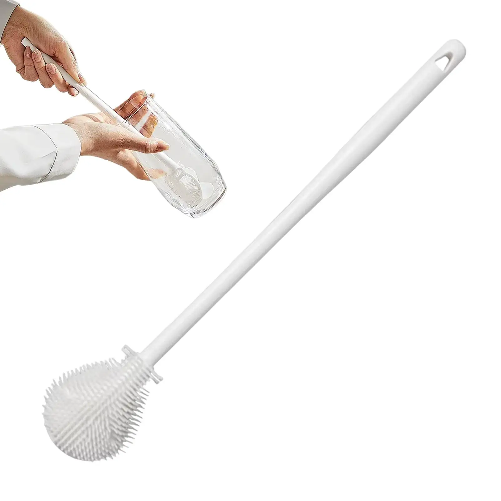 

Щетка для детских бутылочек, гибкая щетка для чистки стеклянных посуды на 360°, скруббер для детских бутылочек с водой, шайба с длинной ручкой для стаканов, кружек, колб