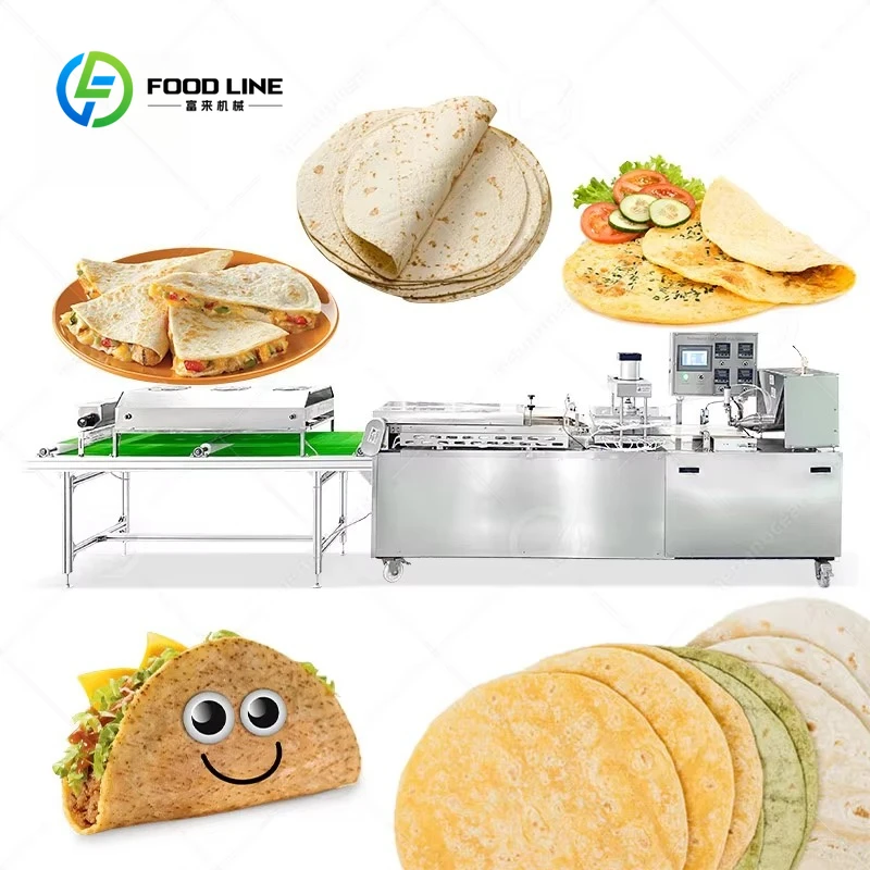 Customized Compact Corn Flour Jowar Roti Make Machine Fully Automatic Mexican Tortilla Make Machine