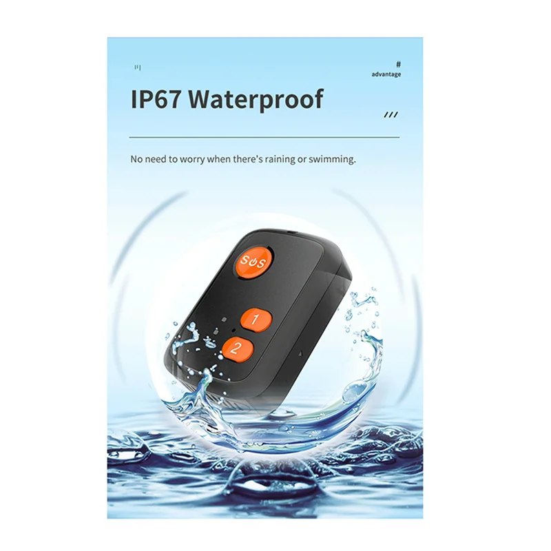 【ซื้อเลย!】2X GPS + Beidou Tracker RF-V51 WIFI เข้ากันได้กับ 4G LTE/3G WCDMA/2G GSM SOS Alarm การติดตามเสียงสองทาง (A)