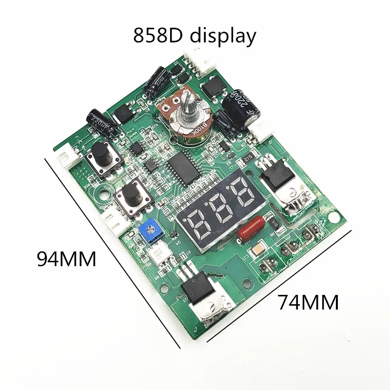 858A Hot Air Gun Circuit Board 858D Digital Display Adjustable Temperature Band Sleep Circuit Board Control Board